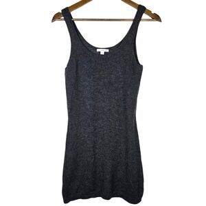 James Perse Cashmere Tank Tunic Mini Dress Gray Size 2 Small Feminine